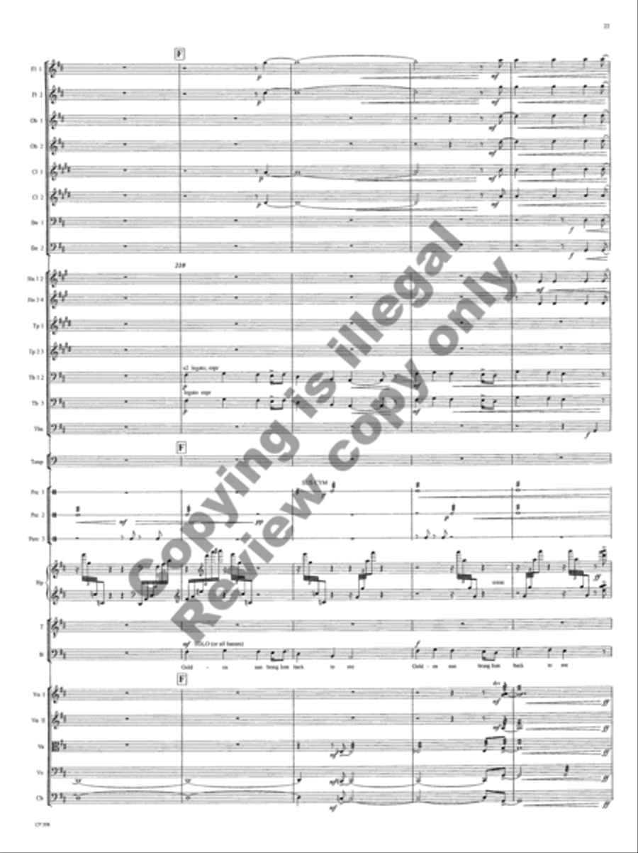 American Folk Song Suite (Orchestra Score) Choir scores gallery preview page 26