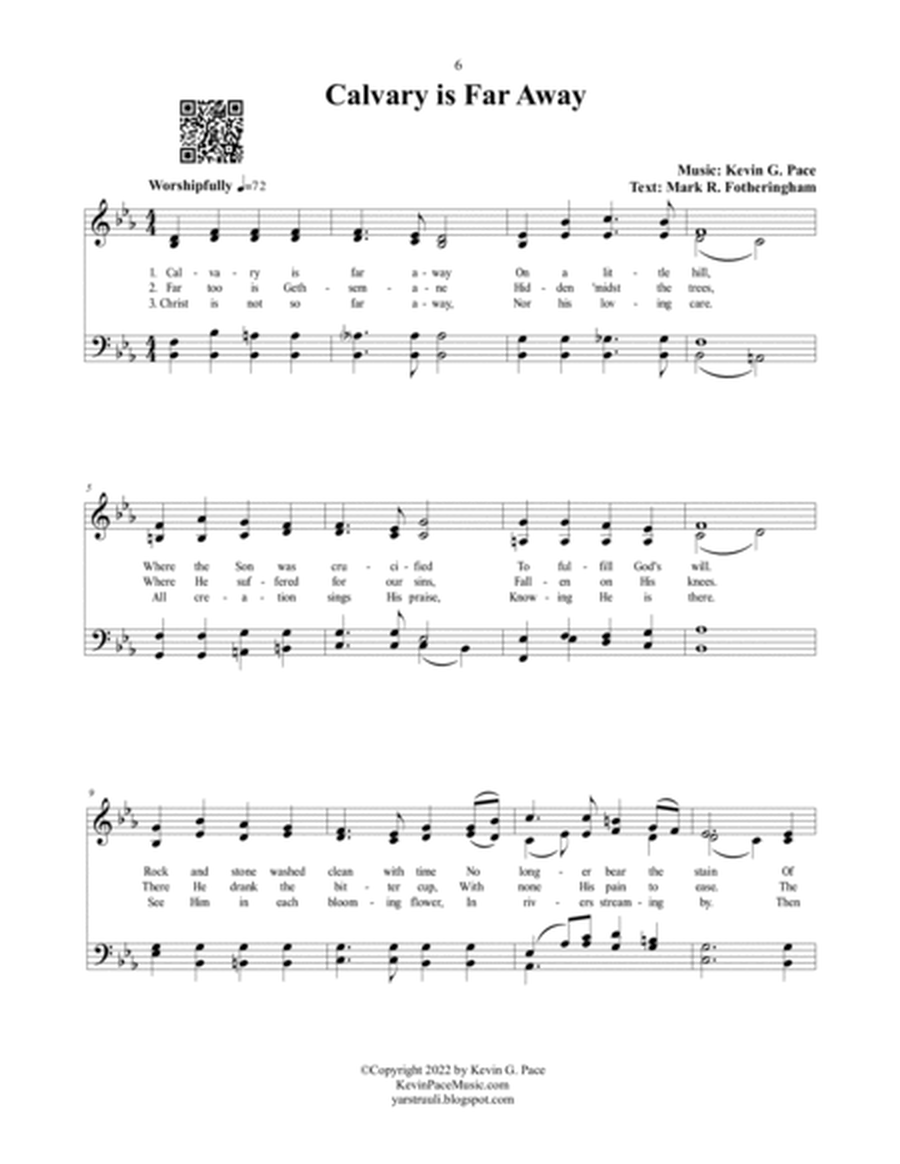 Calvary is Far Away, a sacred hymn image number null