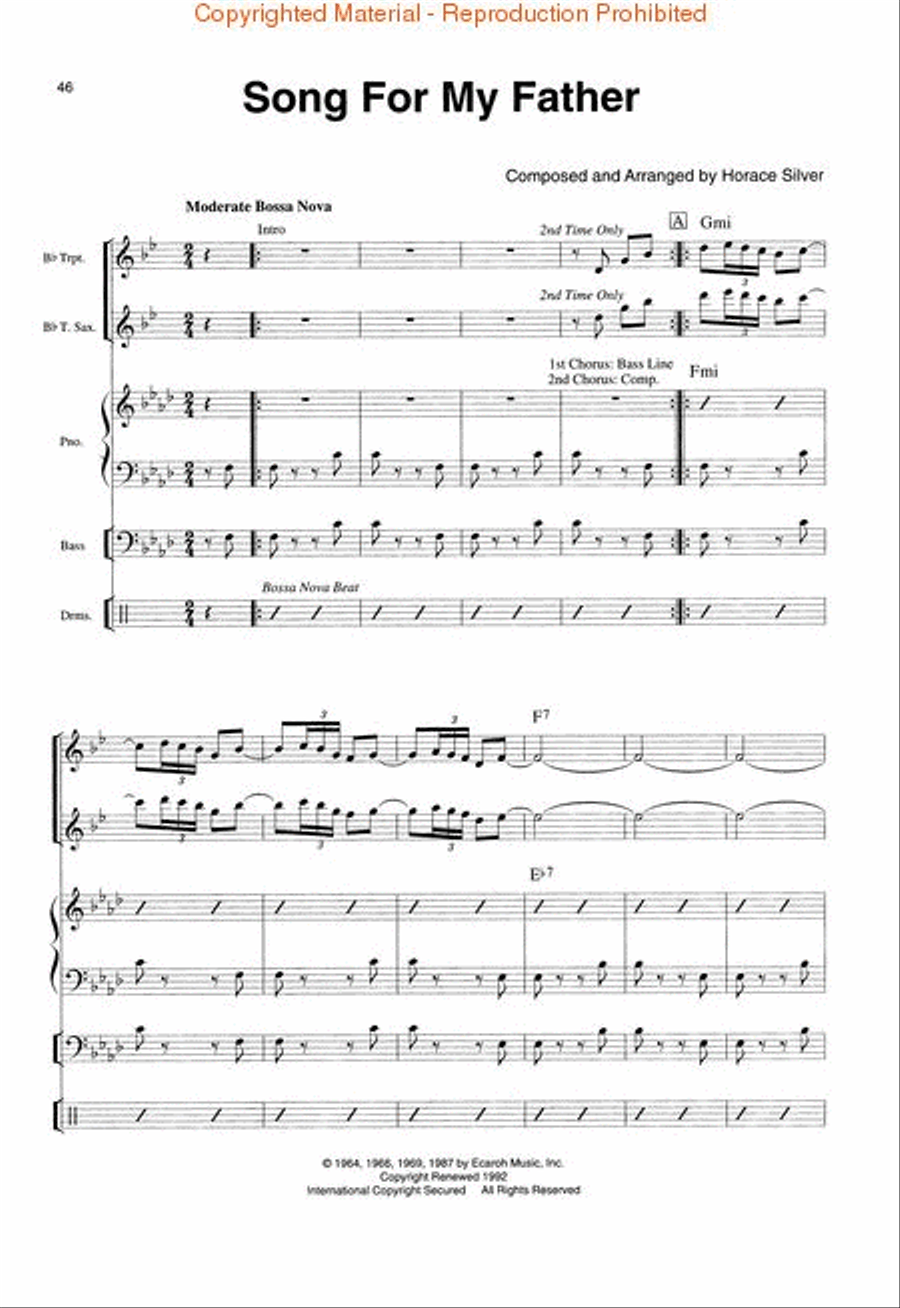 The Art Of Small Jazz Combo Playing, Composing And Arranging Jazz Ensemble scores gallery preview page 2