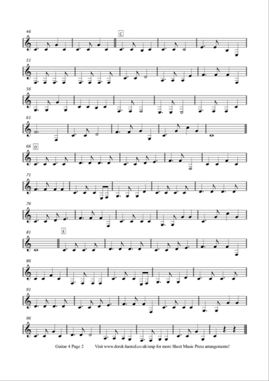 A Winter's Tale Guitar Ensemble scores gallery preview page 6