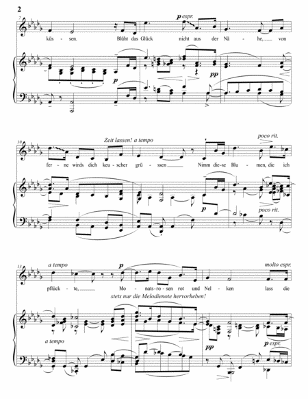 Gefasster Abschied, Op. 14 no. 4 (D-flat major)