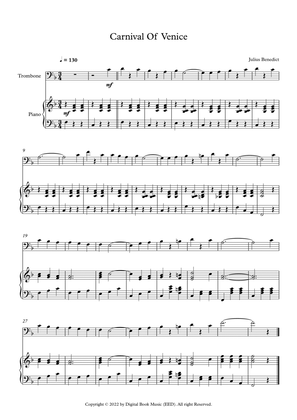 Carnival Of Venice - Julius Benedict (Trombone + Piano)