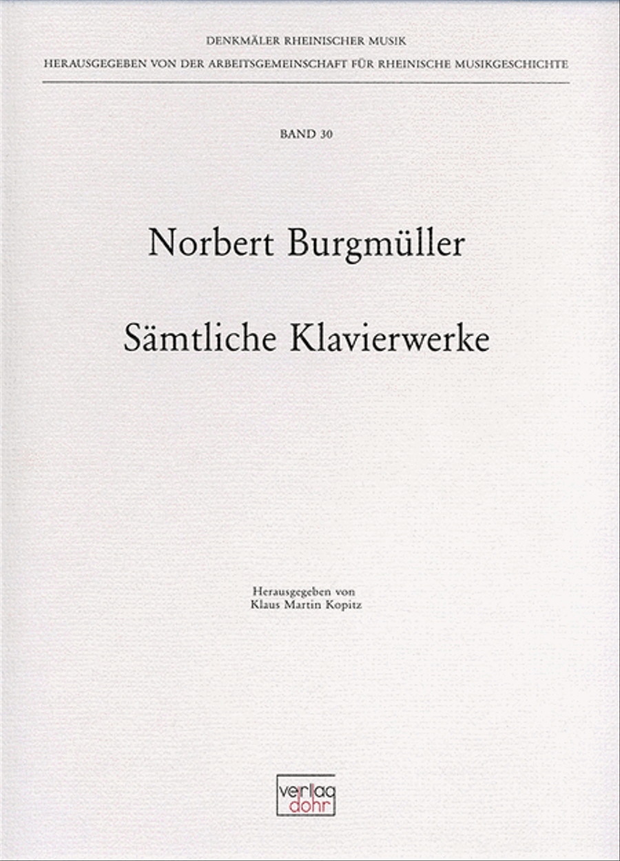 Sämtliche Klavierwerke Piano Solo scores gallery preview page 1