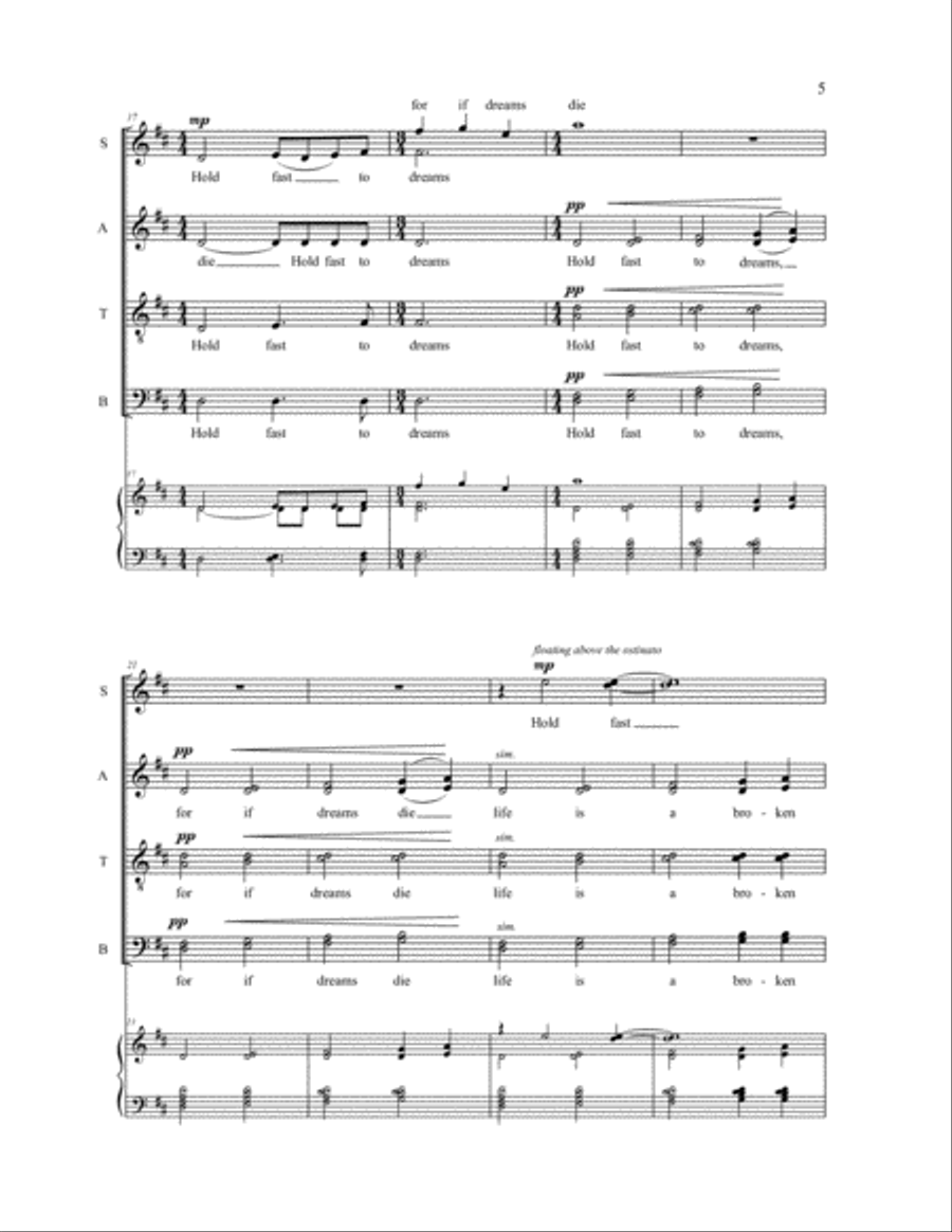 Hold Fast to Dreams Hold Fast to Dreams 4-Part scores gallery preview page 4