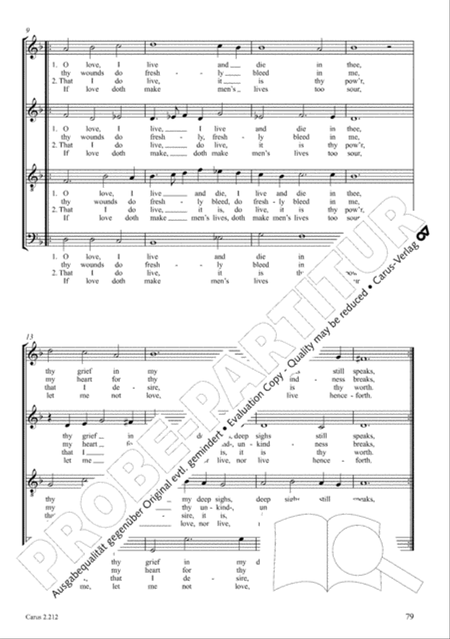 Love songs. Choral collection with CD 4-Part scores gallery preview page 71