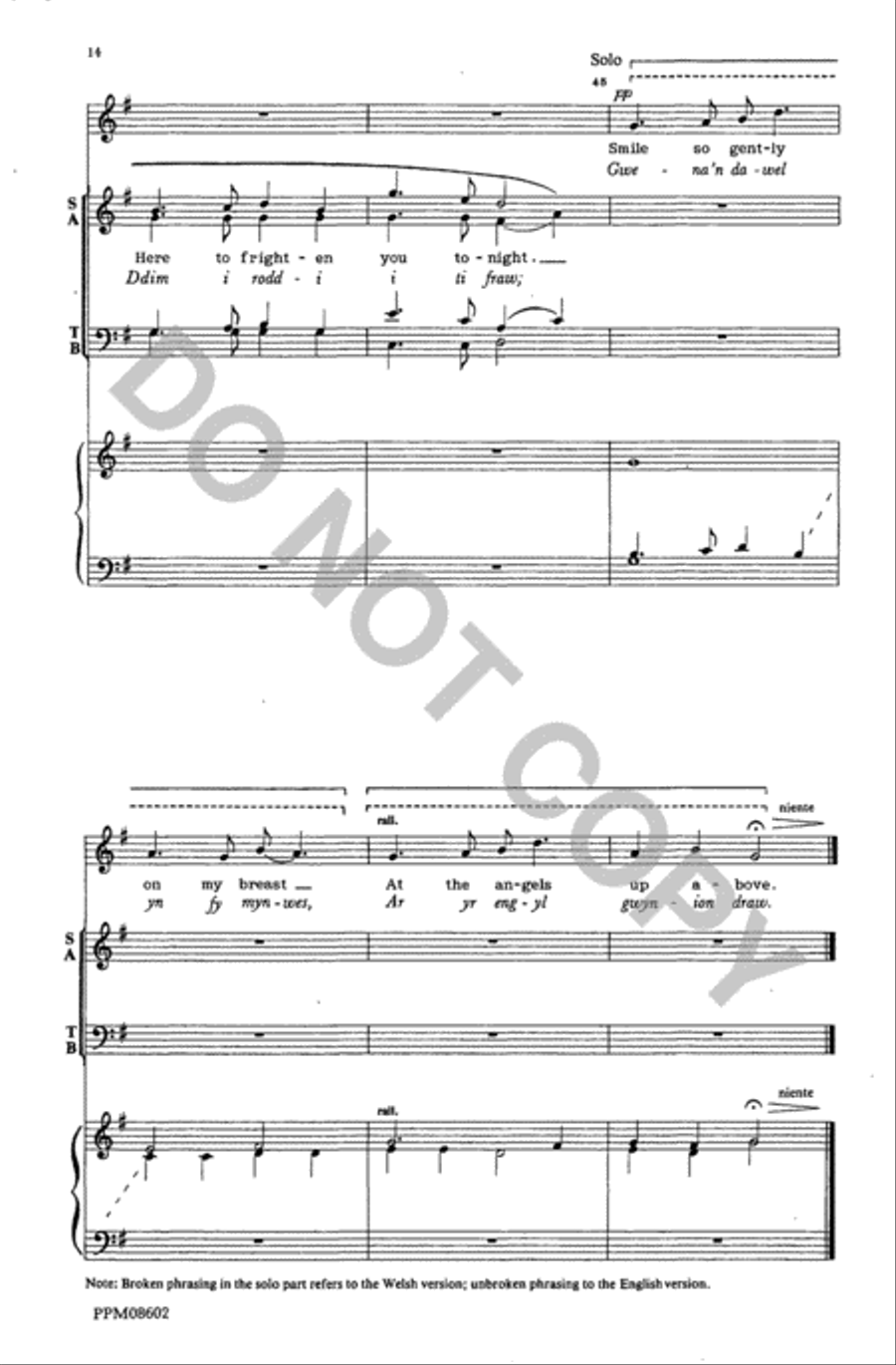 Two Advent Carols and a Lullaby 4-Part scores gallery preview page 15