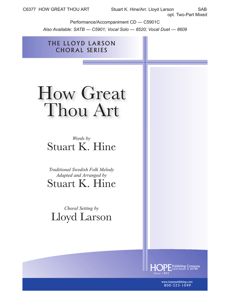 How Great Thou Art 3-Part scores gallery preview page 1