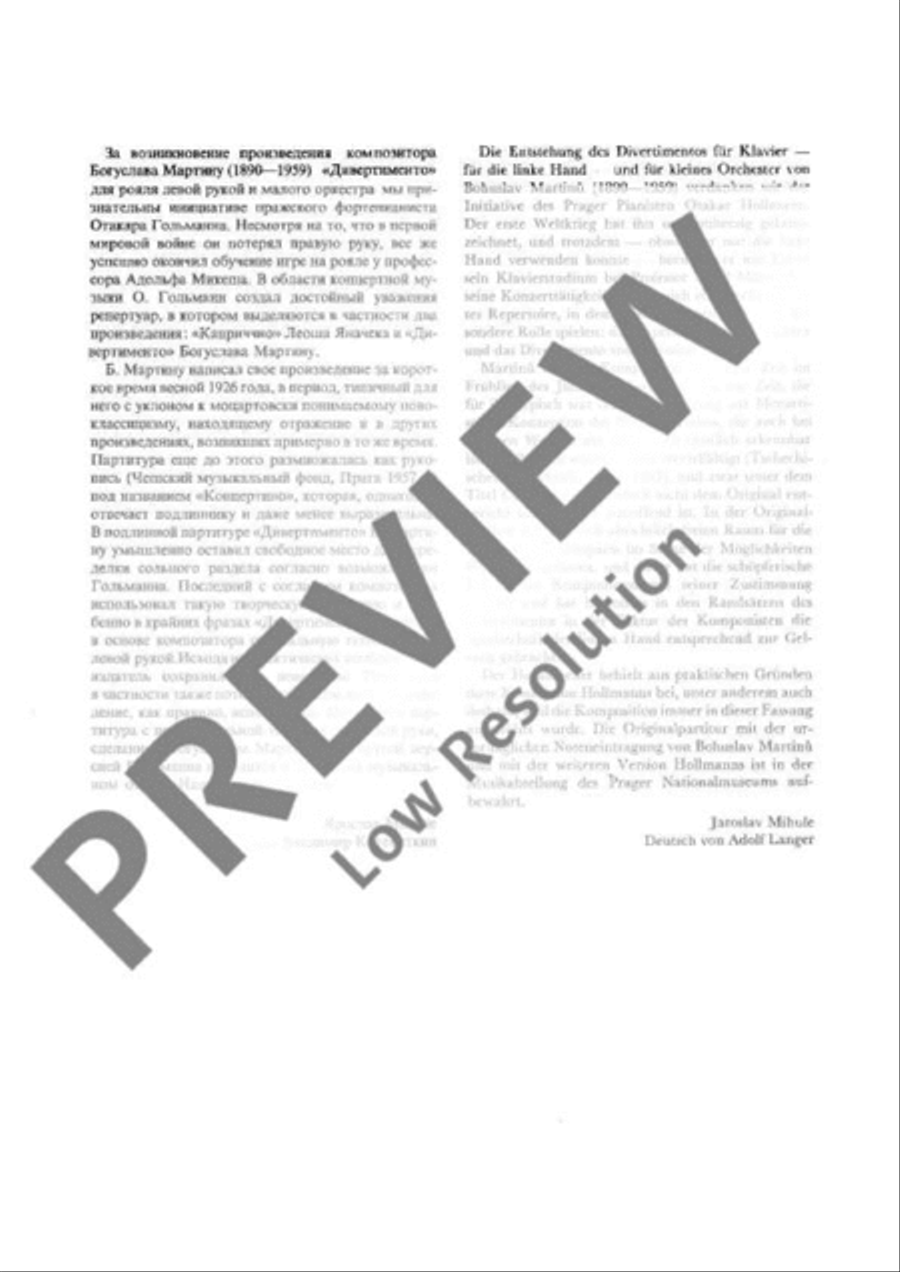 Concertino (Divertimento) Orchestra scores gallery preview page 6