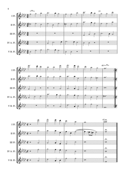 Also hat Gott die Welt geliebt SWV 380 (Heinrich Schütz) Flute Choir arr. Adrian Wagner image number null