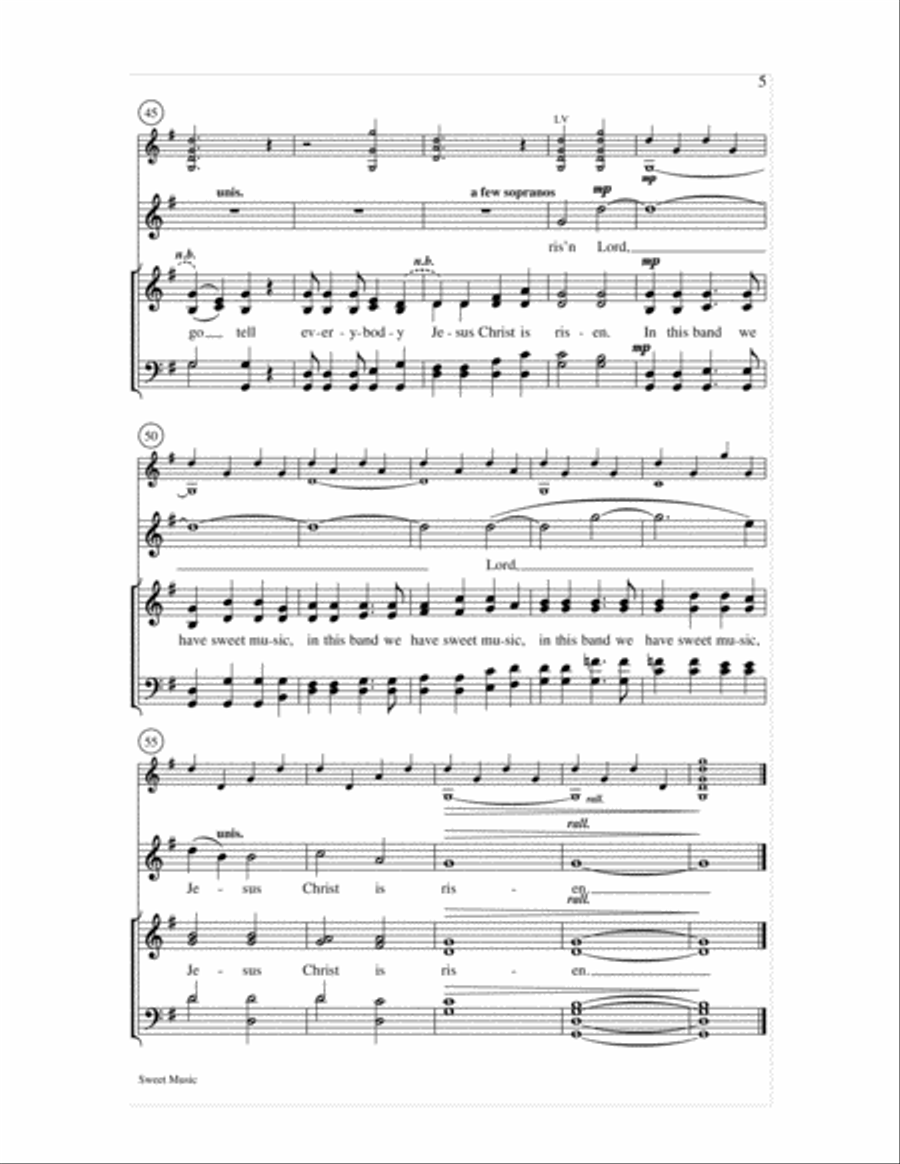 Sweet Music 4-Part scores gallery preview page 5