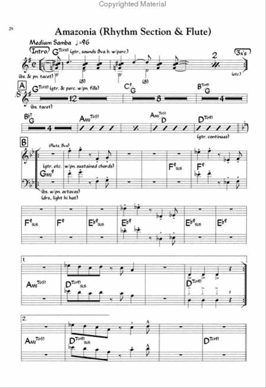 The Latin Real Book - C Edition Piano scores gallery preview page 3