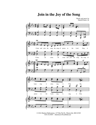 "Join in the Joy of the Song" Choral Anthem SATB