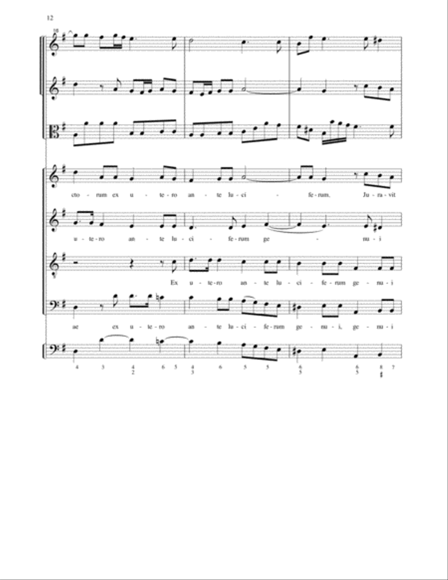 Two Puccini Psalms-Instrumental parts 4-Part scores gallery preview page 9