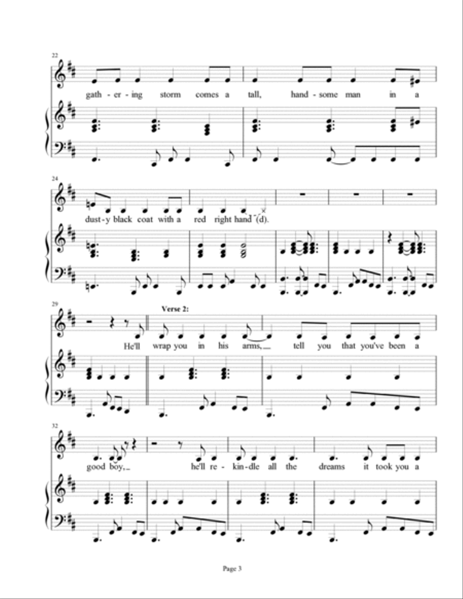 Red Right Hand Voice scores gallery preview page 3