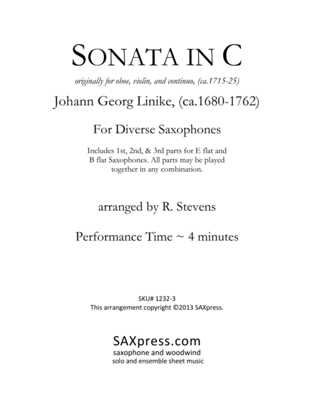 Trio Sonata in C image number null