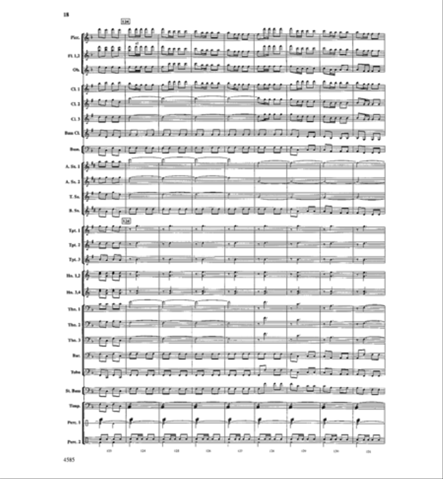 William Tell Overture Concert Band scores gallery preview page 17