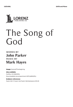 Book cover for The Song of God