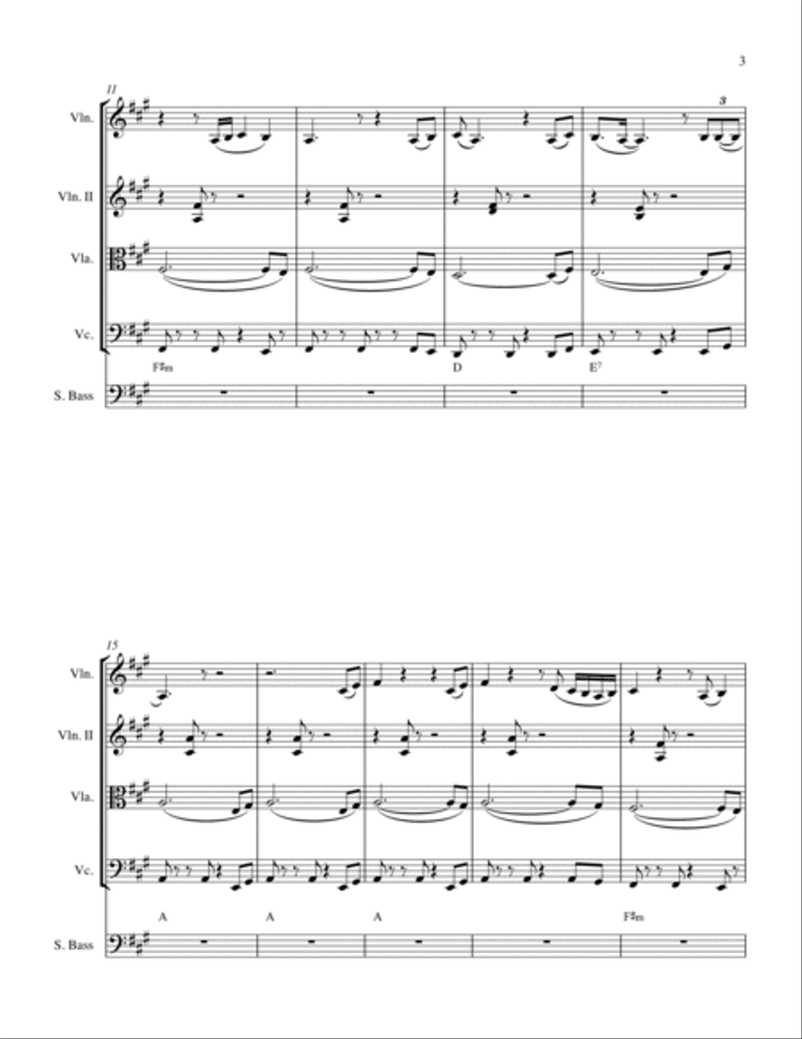 Stand By Me String Quintet scores gallery preview page 5