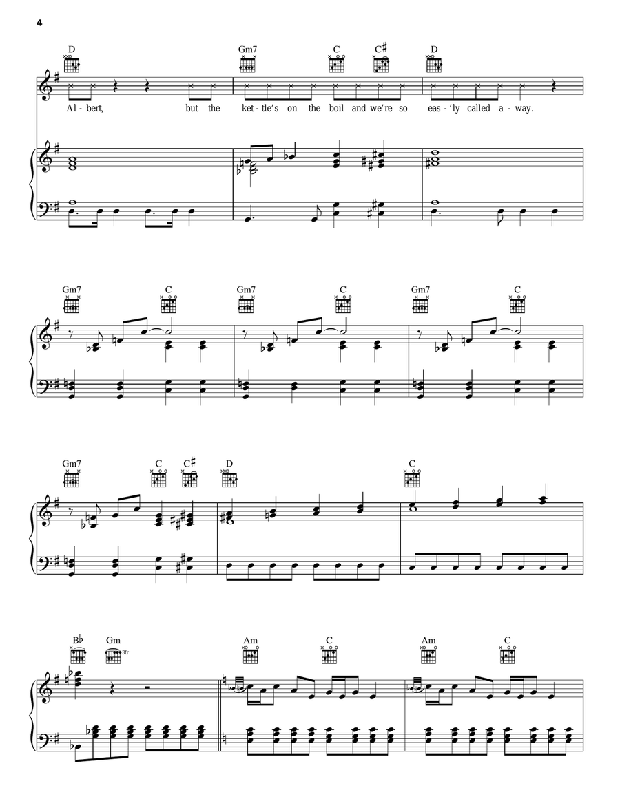 Uncle Albert / Admiral Halsey Piano, Vocal, Guitar scores gallery preview page 4