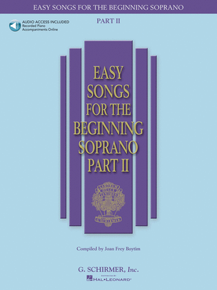 Book cover for Easy Songs for the Beginning Soprano – Part II