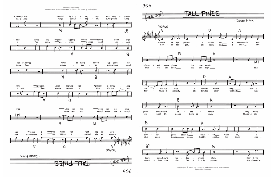 Tall Pines Voice scores gallery preview page 1