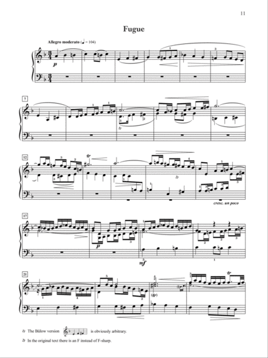 Chromatic Fantasy and Fugue, BWV 903 Small Ensemble scores gallery preview page 5