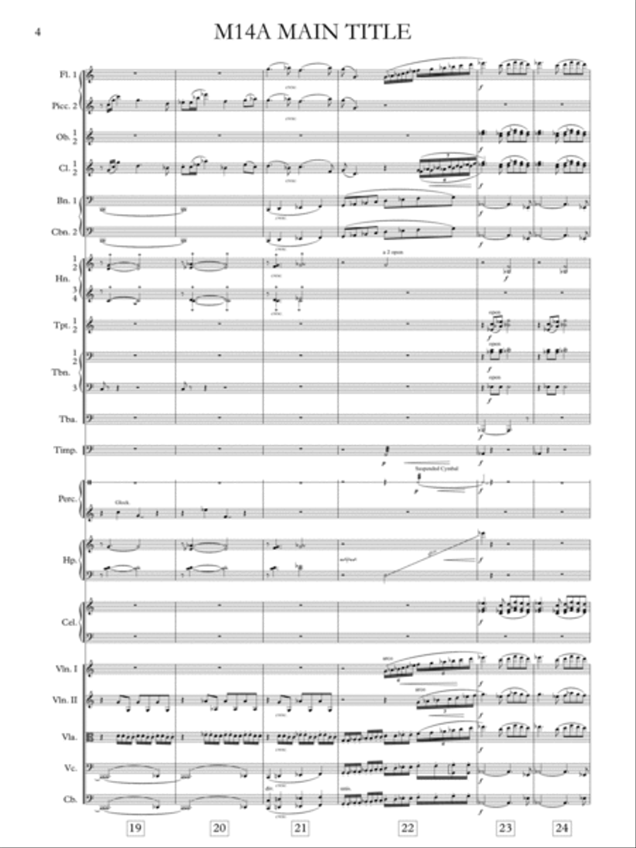 Young Sherlock Holmes Main Theme - Score Only Full Orchestra scores gallery preview page 6