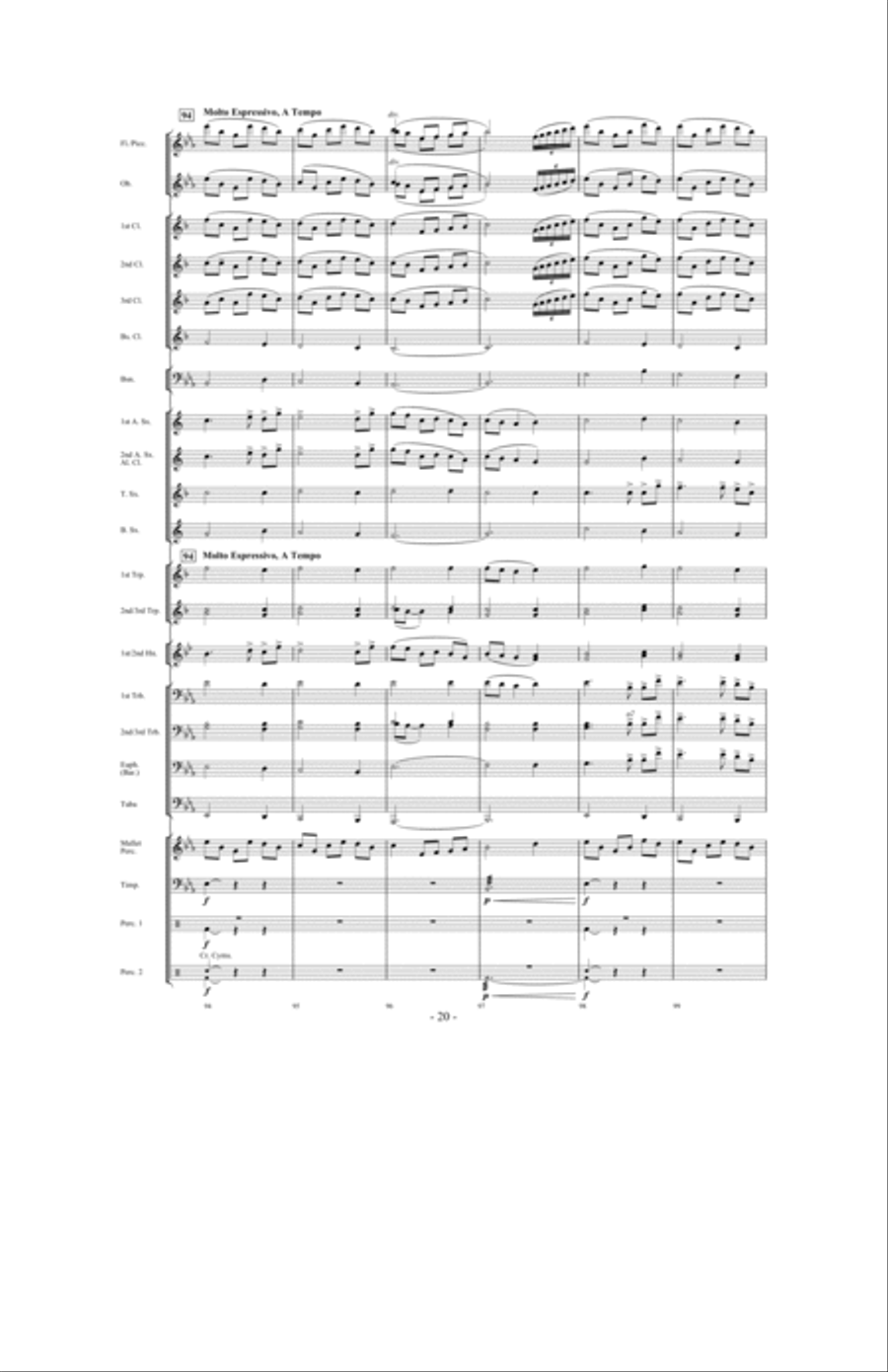 Forever Shining Concert Band scores gallery preview page 19