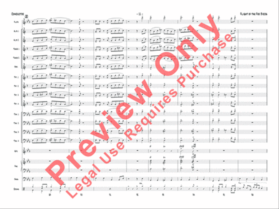 Flight of the Foo Birds Jazz Ensemble scores gallery preview page 28