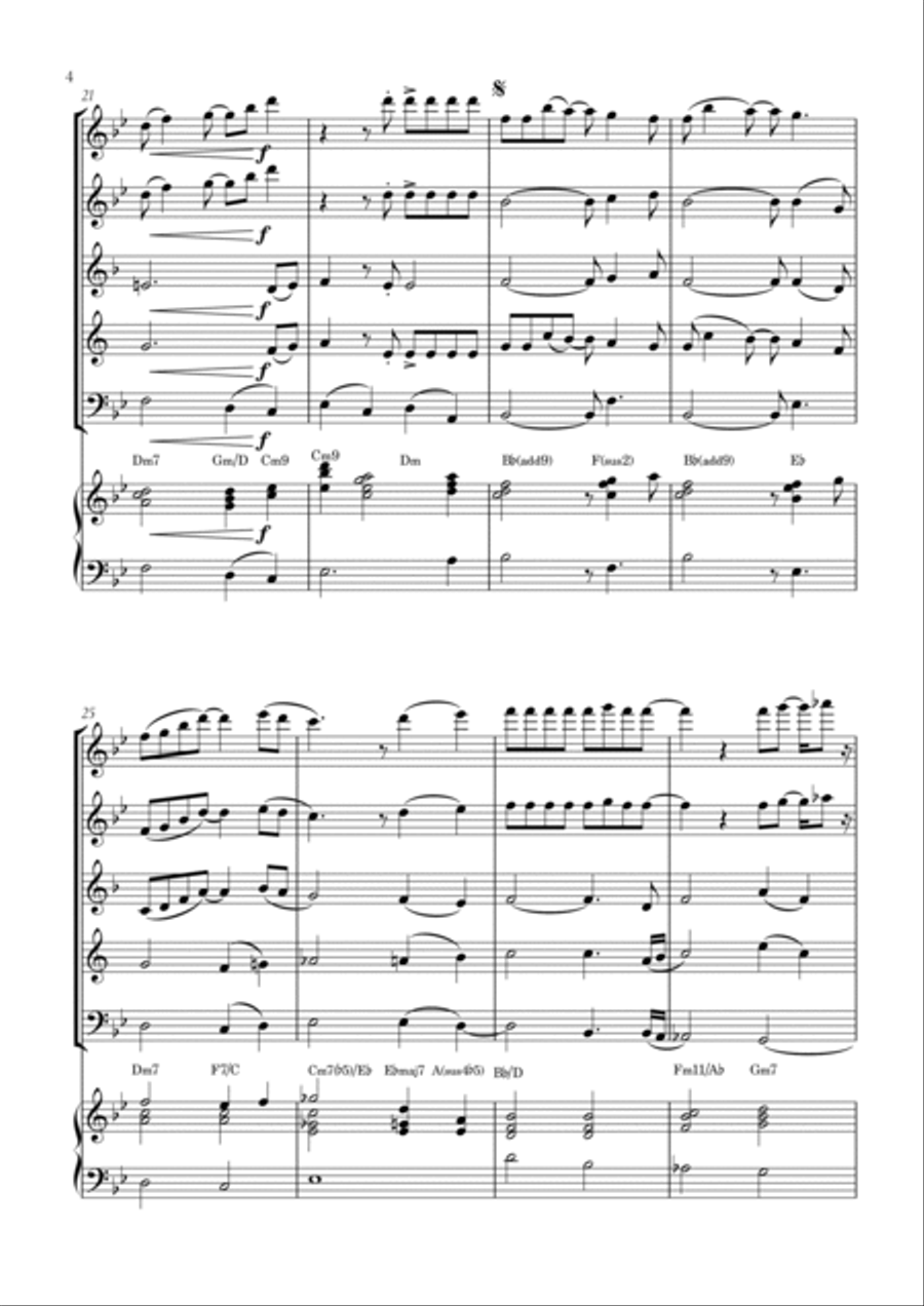How Deep Is Your Love Bassoon scores gallery preview page 4