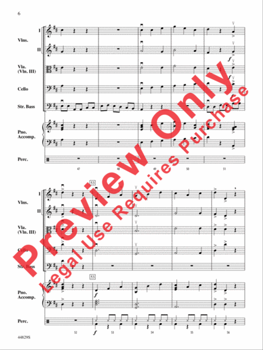Uno, Dos, Bass! String Orchestra scores gallery preview page 19