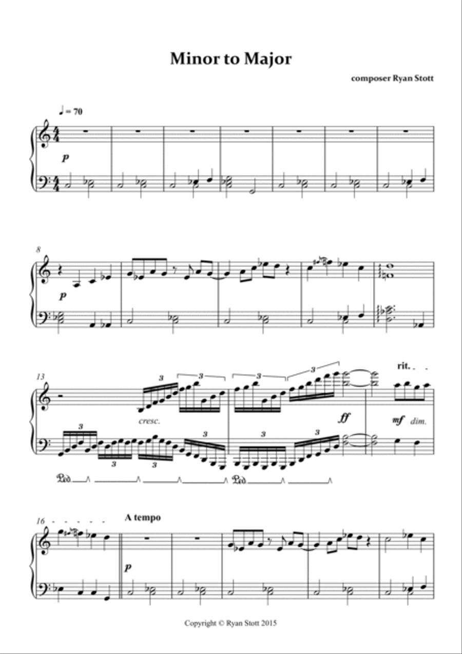 Minor to Major Minor to Major Piano Solo scores gallery preview page 2