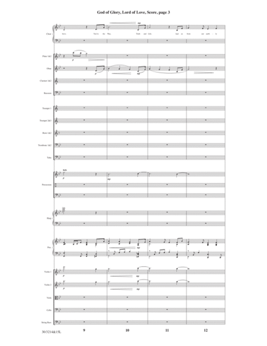 God of Glory, Lord of Love - Orchestral Score and Parts