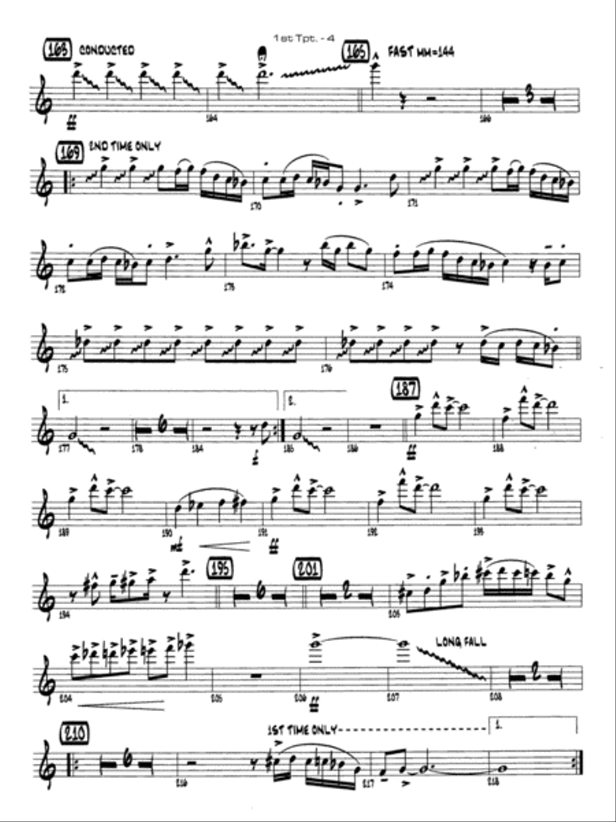Channel One Suite: 1st B-flat Trumpet Jazz Ensemble scores gallery preview page 4