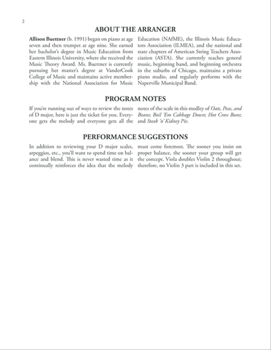 Folk Song Feast String Orchestra scores gallery preview page 2