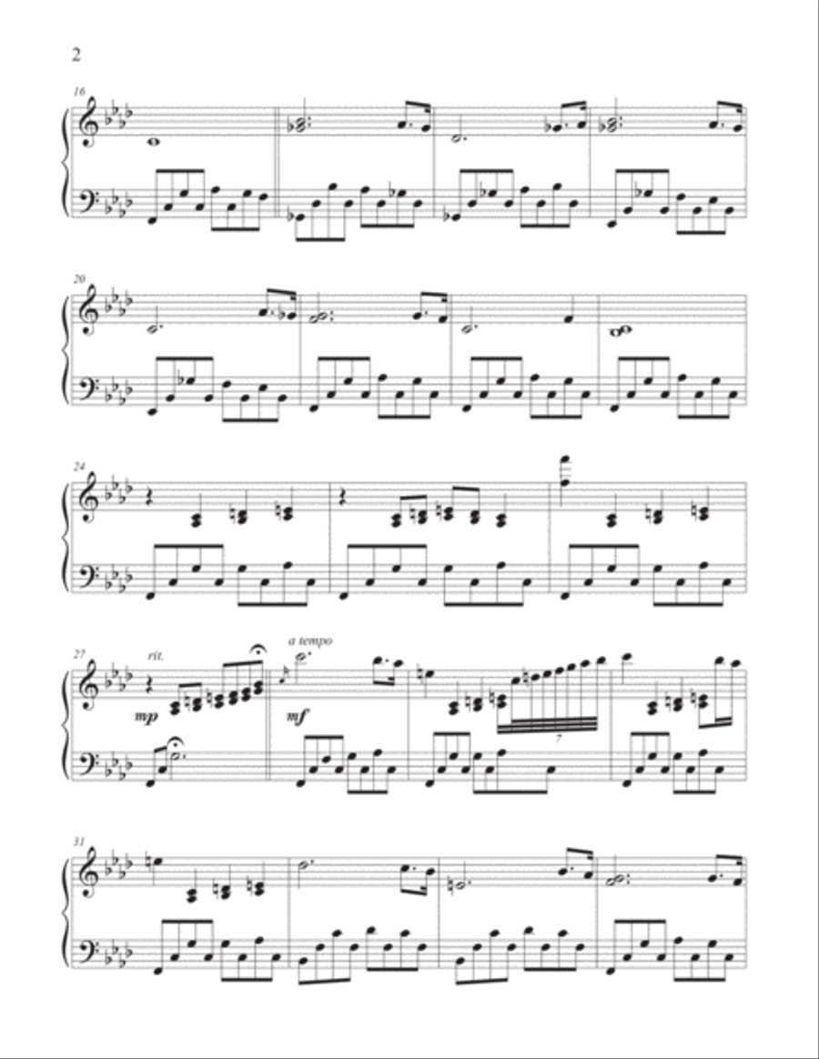 SORROW Piano Solo scores gallery preview page 2