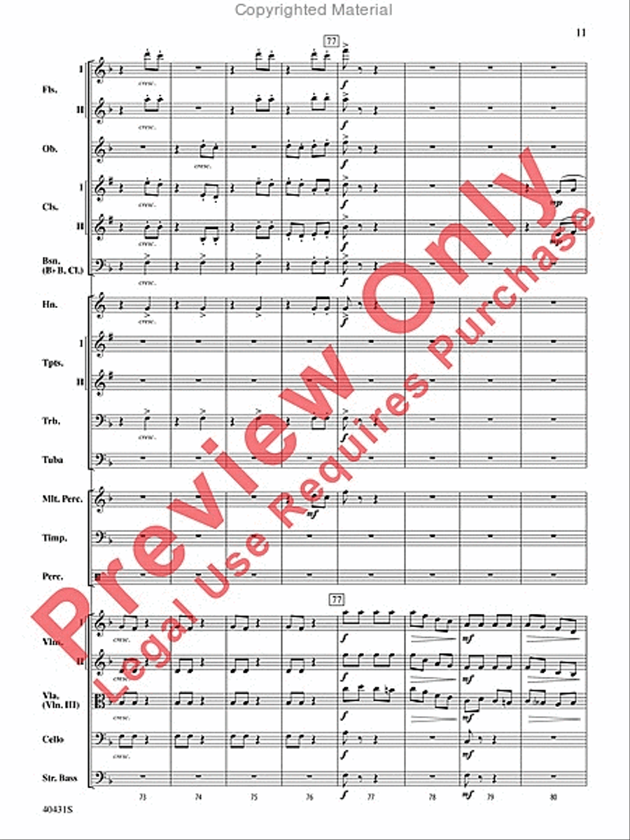 Leroy Anderson's Irish Suite, Part 2 (Themes from) Full Orchestra scores gallery preview page 12
