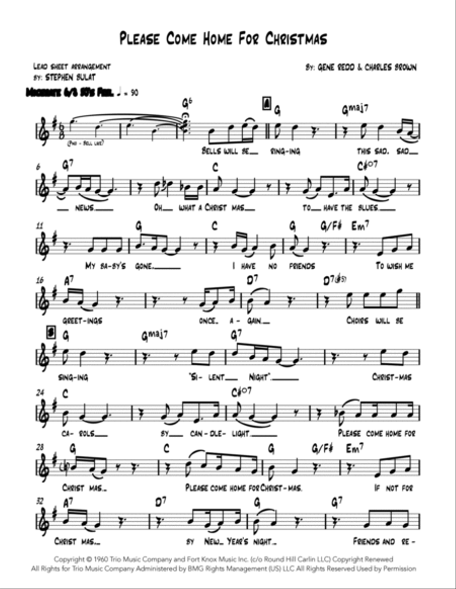 Please Come Home For Christmas Large Ensemble scores gallery preview page 2
