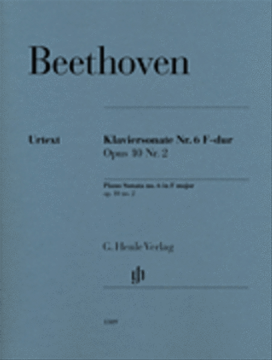 Piano Sonata No. 6 in F Major Op. 10, No. 2 Piano Solo scores gallery preview page 1