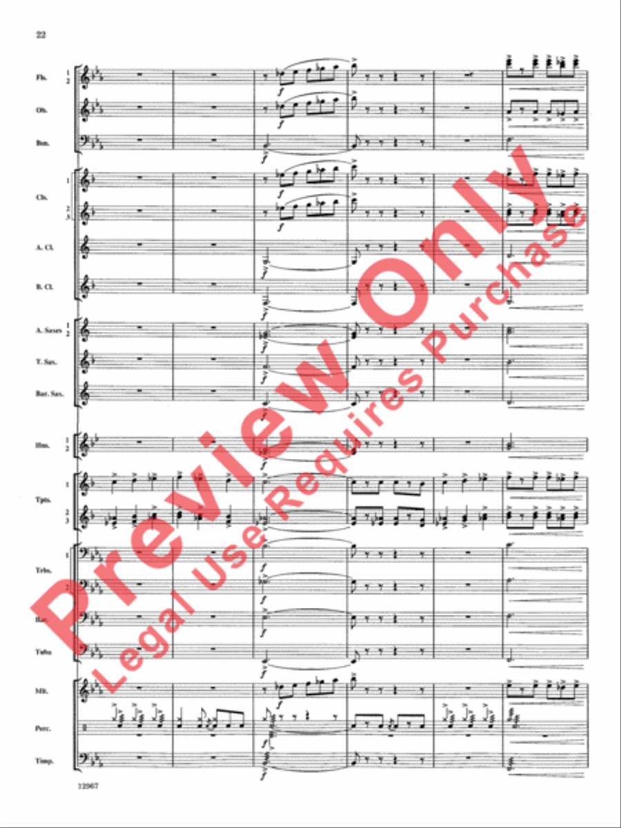 Highbridge Excursions Concert Band scores gallery preview page 23