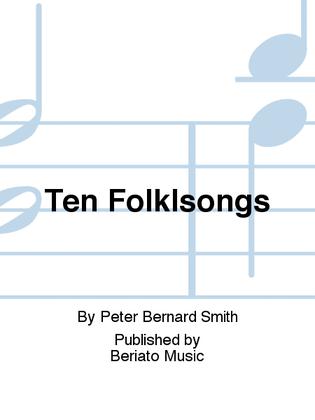 Book cover for Ten Folklsongs