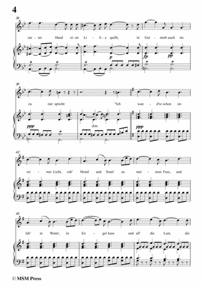 Schubert-Schwestergruss,in g minor,for Voice&Piano image number null