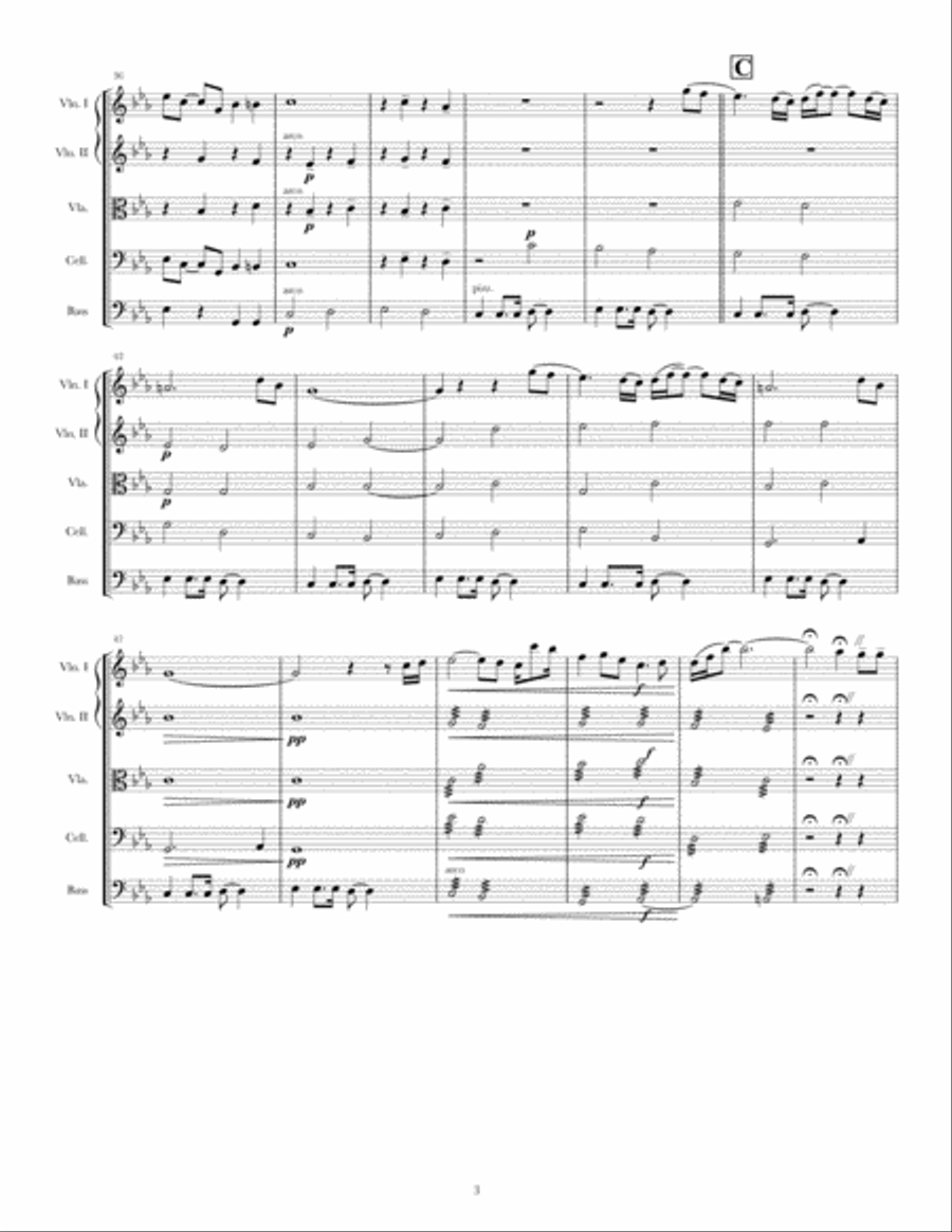 Lonnie's Lament Lonnie's Lament String Orchestra scores gallery preview page 3