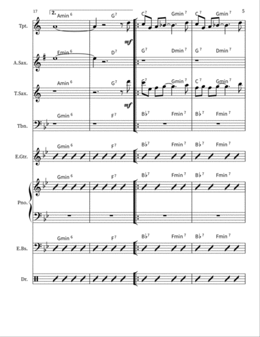 Harlem Nocturne Harlem Nocturne Small Ensemble scores gallery preview page 5