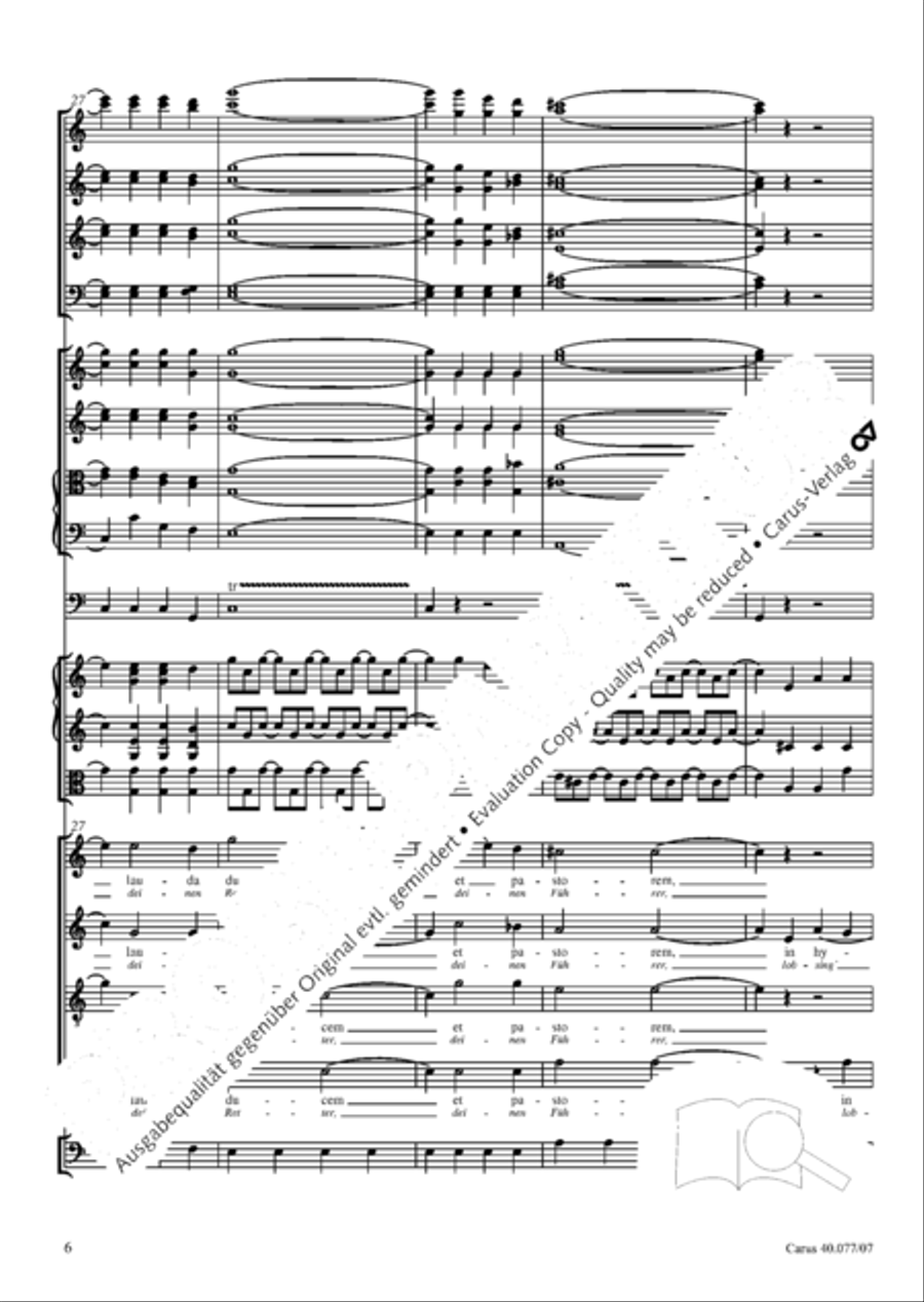 Lauda Sion 4-Part scores gallery preview page 19