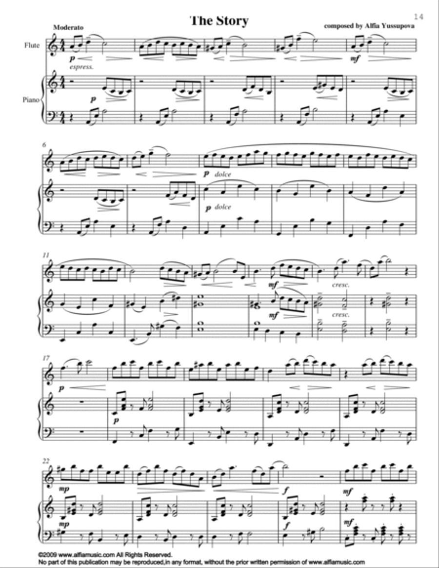 The Story Flute Solo scores gallery preview page 3