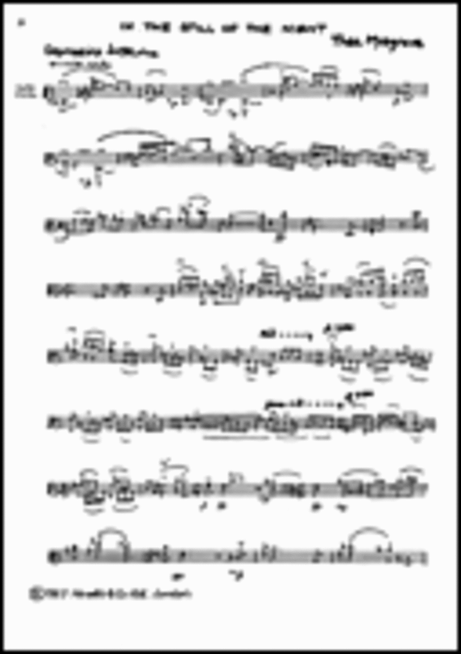 Thea Musgrave: In The Still Of The Night Viola Solo scores gallery preview page 1