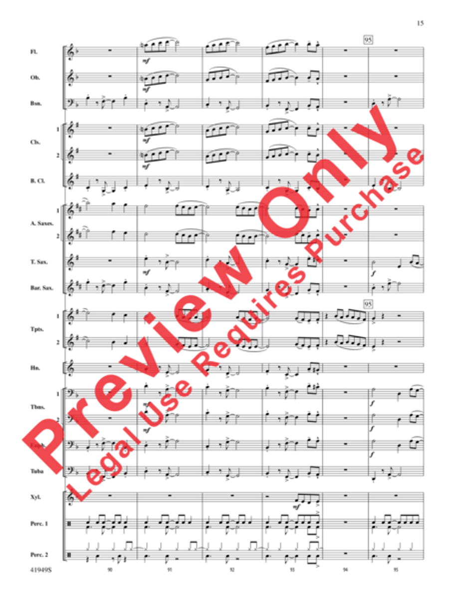Camino del Sol Concert Band scores gallery preview page 16