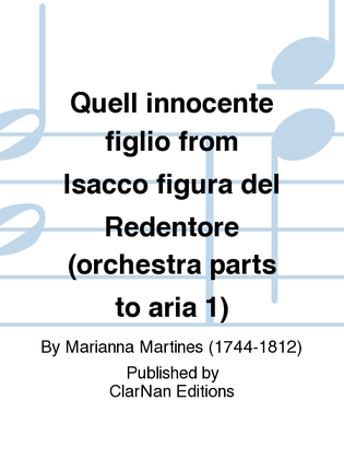 Quell innocente figlio from Isacco figura del Redentore (orchestra parts to aria 1)