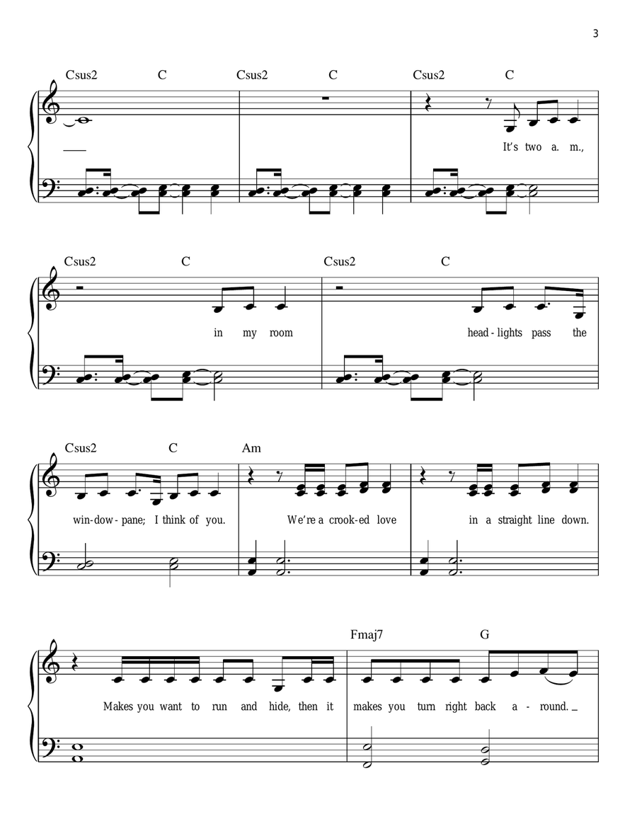 I Wish You Would Easy Piano scores gallery preview page 3